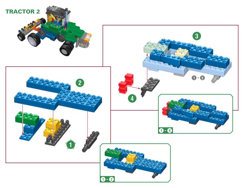 61021 61022 Tractor 2 K'NEX manual