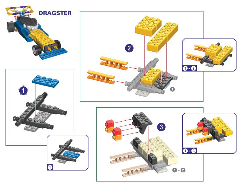 61021 61023 Dragster K'NEX manual