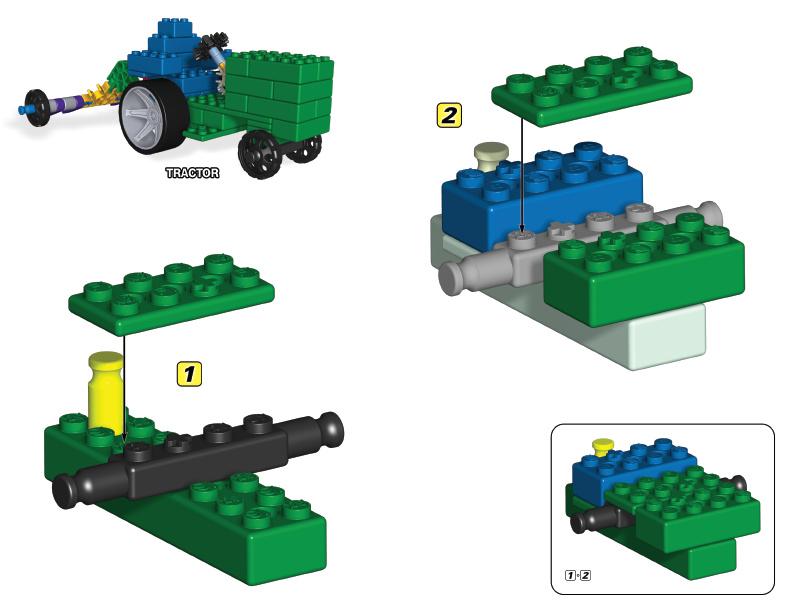 61003 61007 Tractor K'NEX manual
