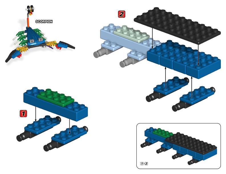 61003 61007 Scorpion K'NEX manual