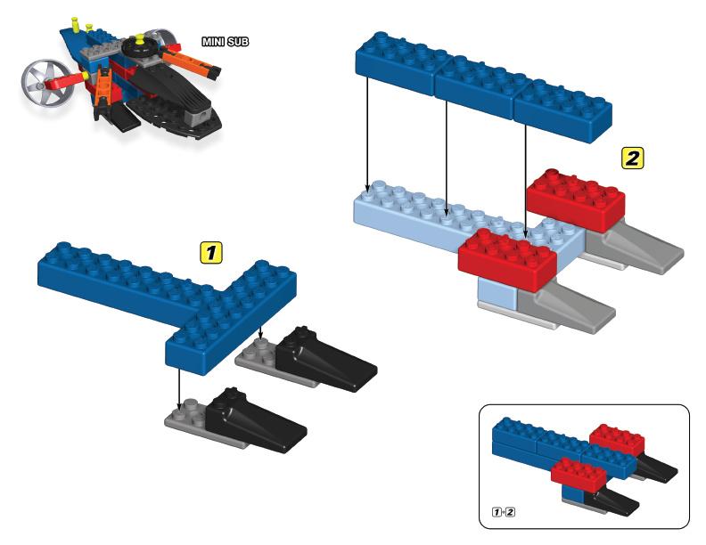 61003 61005 Mini Sub K'NEX manual