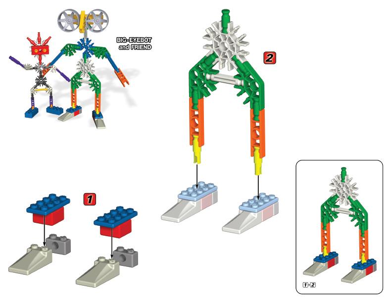 61003 61005 Big Eye Bot K'NEX manual