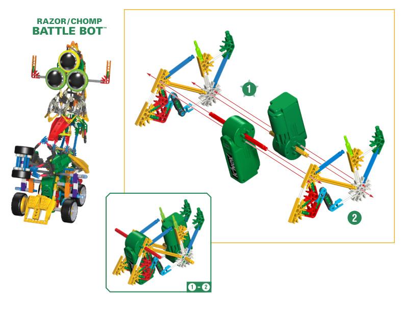 12152 12154 BattleBot K'NEX manual