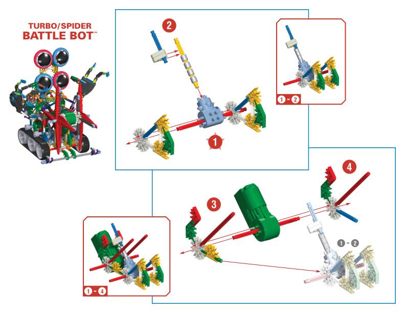 12153 12155 BattleBot K'NEX manual