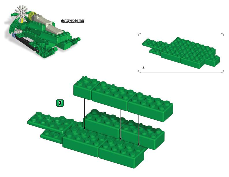 12056 61007 Snowmobile K'NEX manual