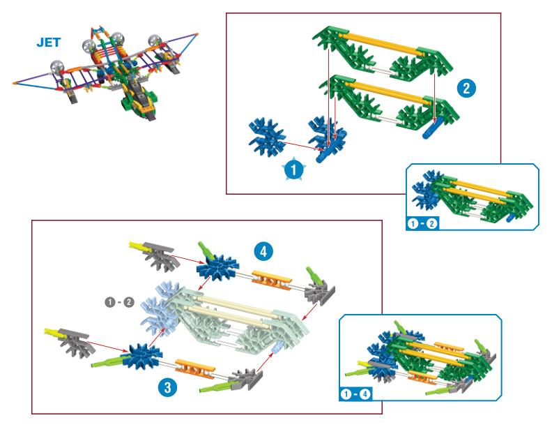 12076 12077B jet K'NEX manual