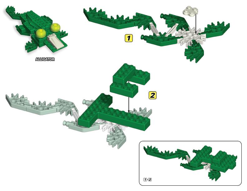 12056 61007 Alligator K'NEX manual