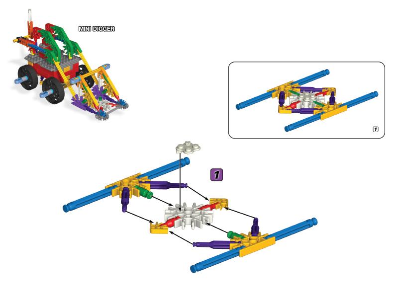 12056 61005 Mini Digger K'NEX manual