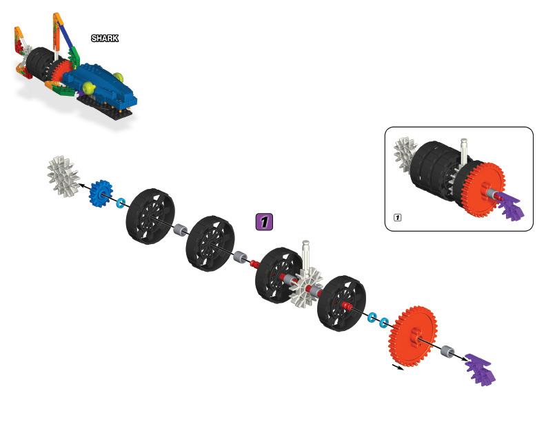12056 61003 Shark K'NEX manual