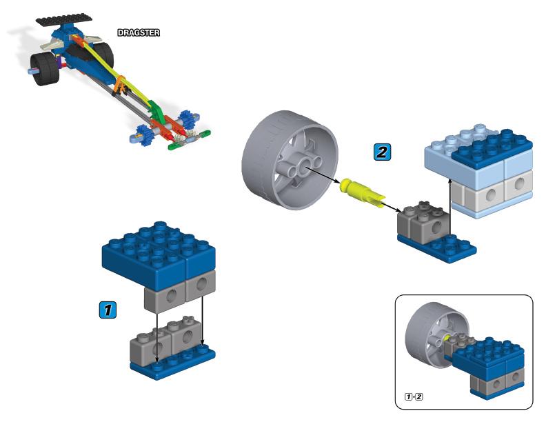 12056 61003 Dragster K'NEX manual