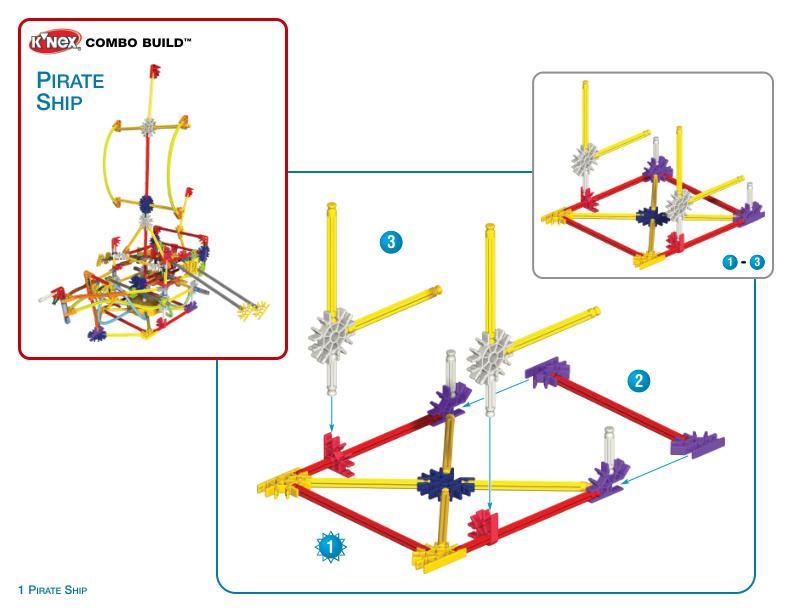 12056 13076 Pirate Ship K'NEX manual