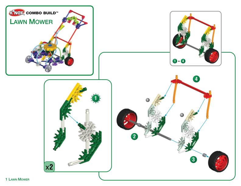 12056 13065 Lawn Mower K'NEX manual