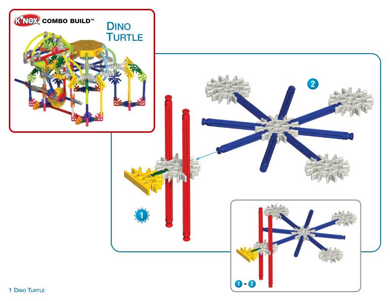 12056 13065 Dino Turtle K'NEX manual