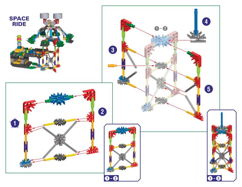10912 12076 Space Ride K'NEX manual