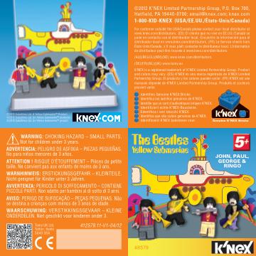 Yellow Submarine 48579 K'NEX manual