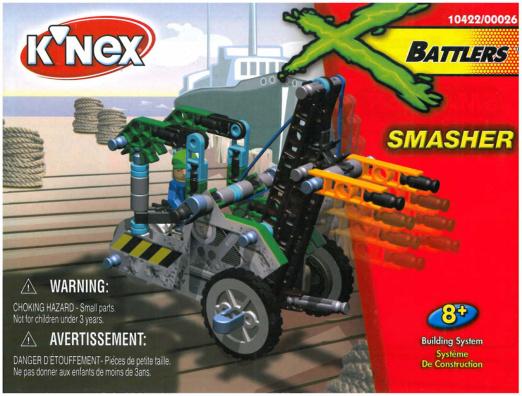 XBattlers Smasher 10422 K'NEX manual