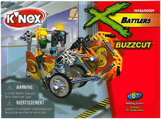 XBattlers Buzzcut 10426 K'NEX manual