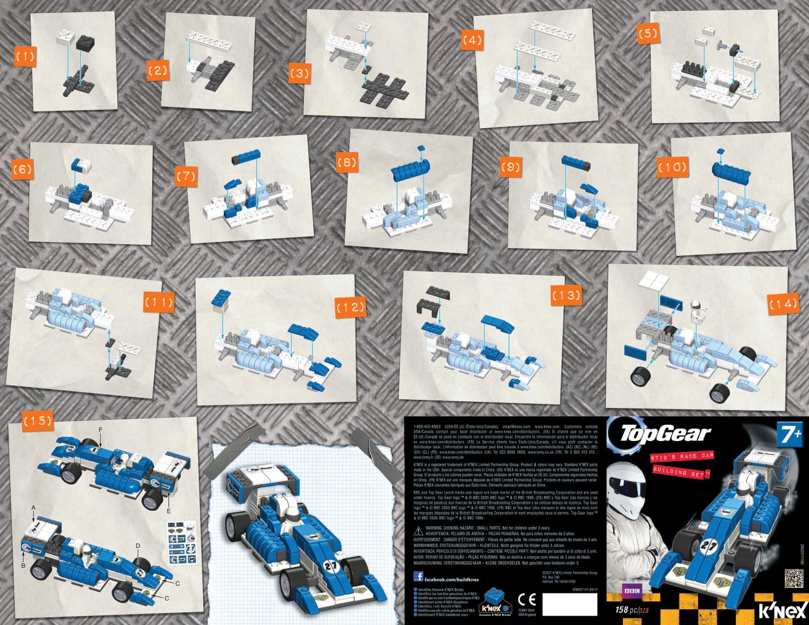 Top Gear Race Car 29027 K'NEX manual