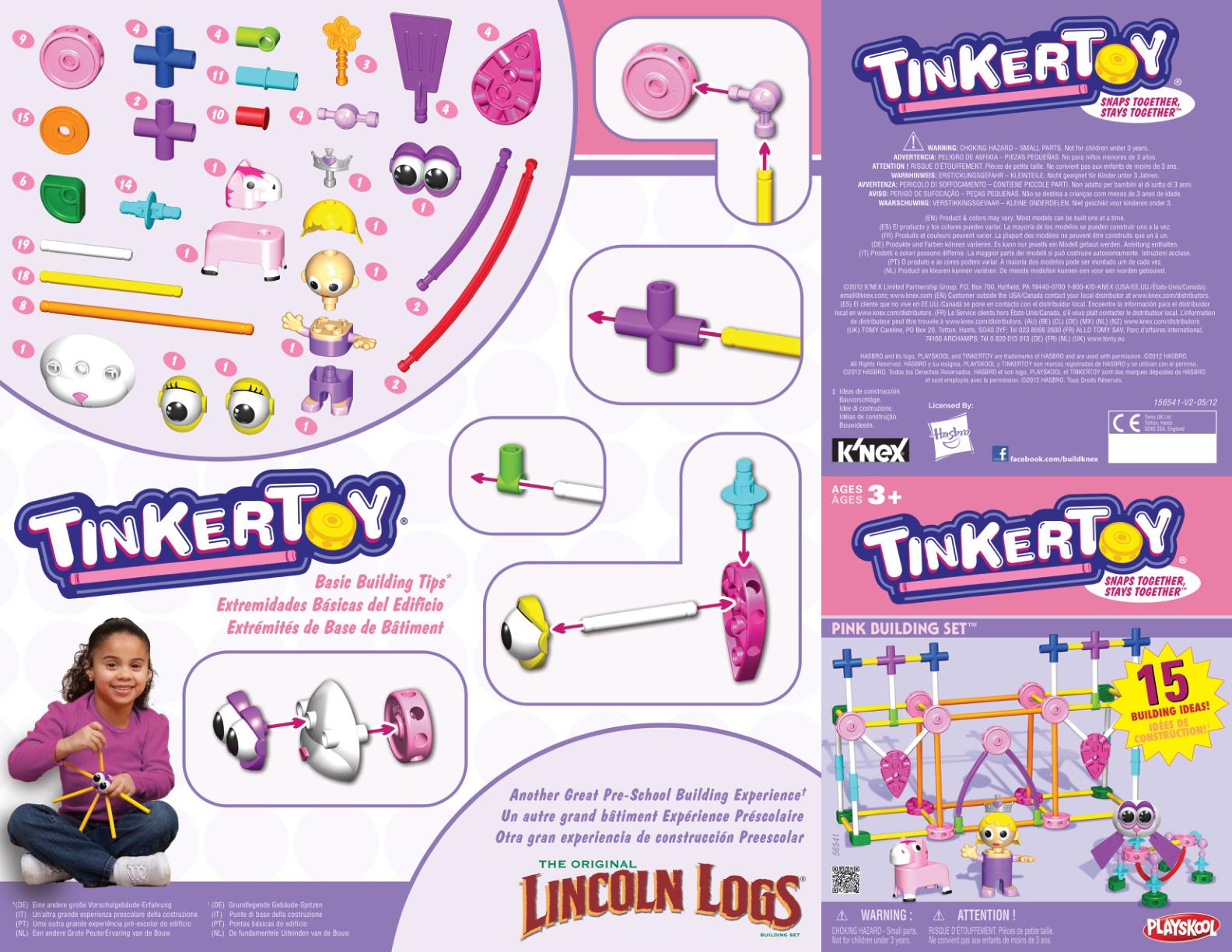 TinkerToy Pink 56541 K'NEX manual
