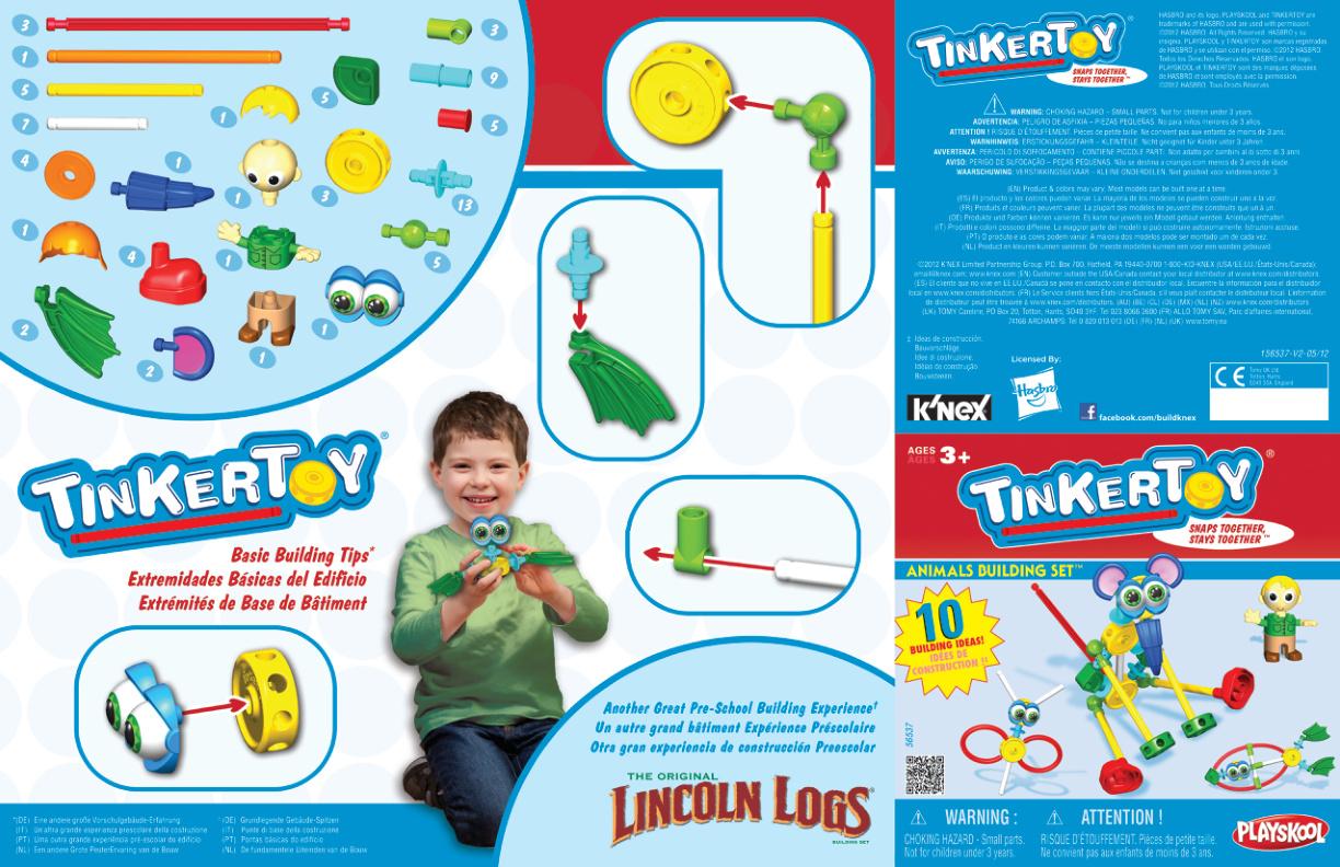 TinkerToy Animals 56537 K'NEX manual