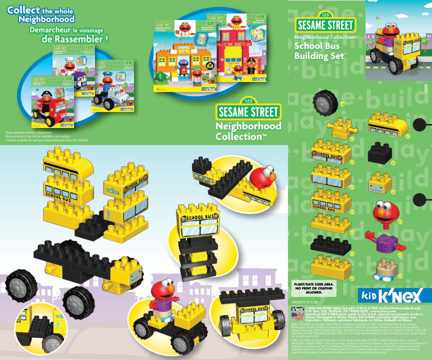 School Bus 85157 K'NEX manual