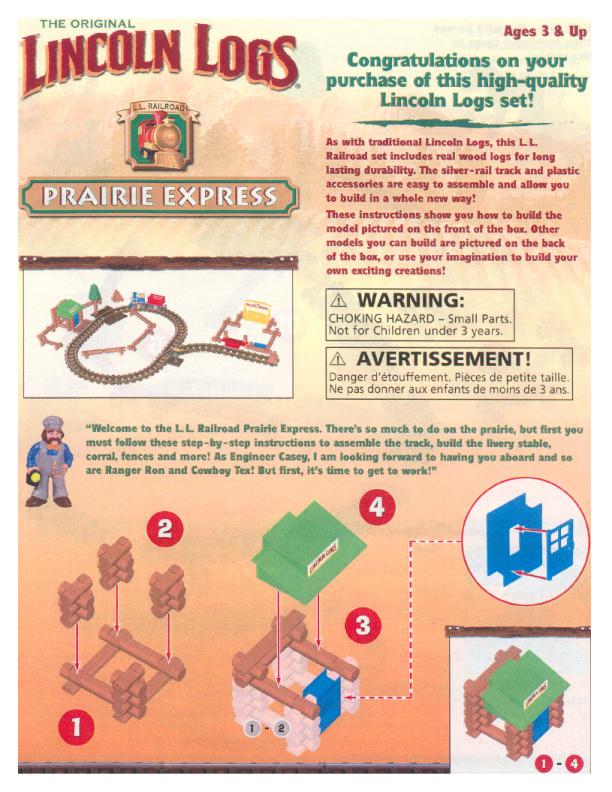 Prairie Express 00967 K'NEX manual