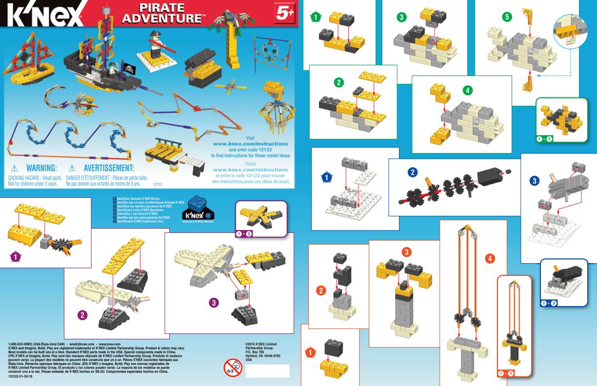 Pirate Adventure 12122 K'NEX manual
