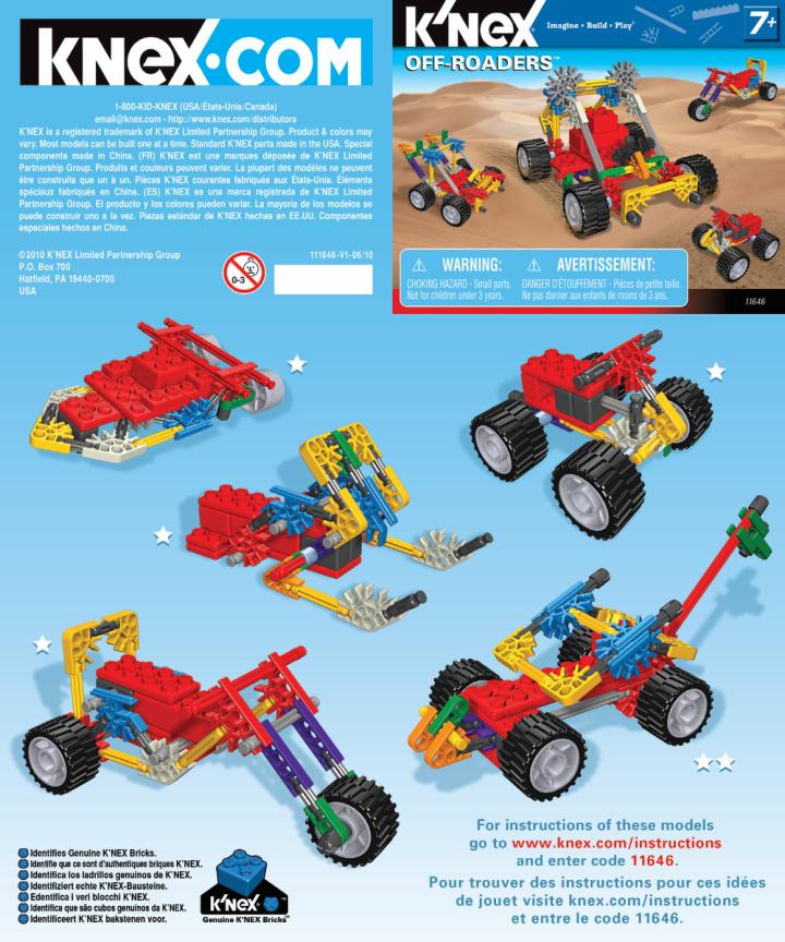 Off Roaders 11646 K'NEX manual