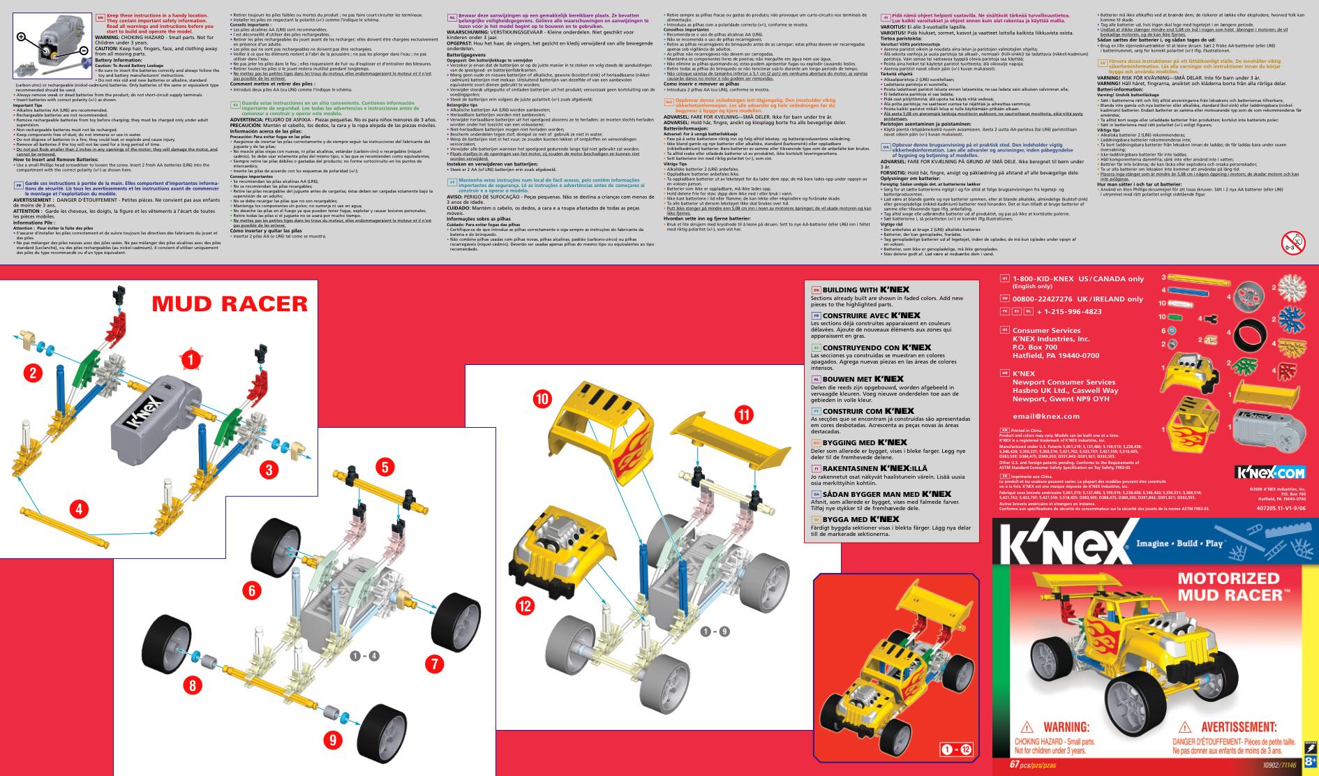Mud Racers 10902 K'NEX manual