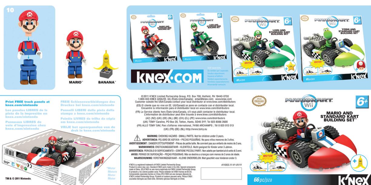 Mario Kart 38003 K'NEX manual