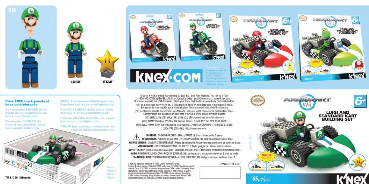 Luigi Kart 38005 K'NEX manual