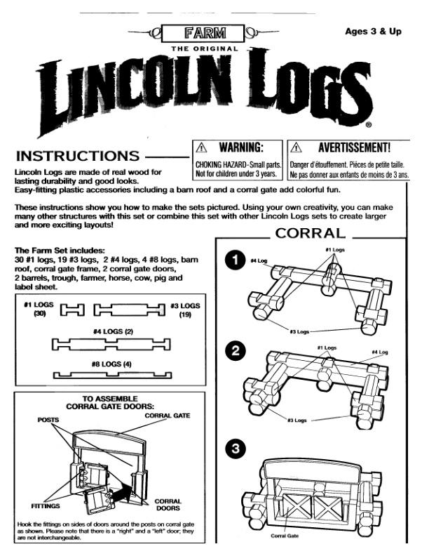 Knotty Pine Farm 00996 K'NEX manual