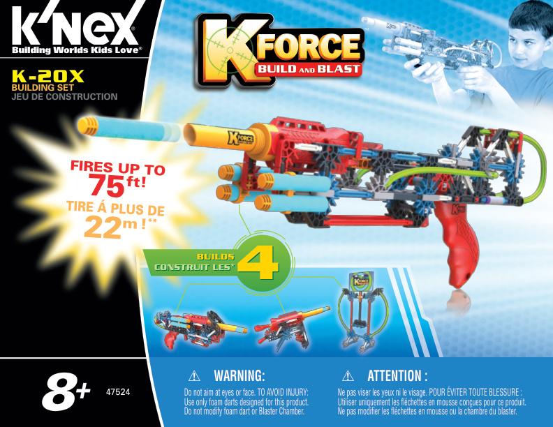 K FORCE K 20X 47524 K'NEX manual