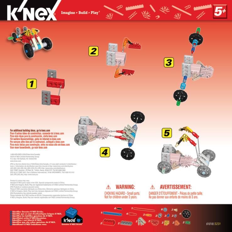 Intro Set Go Cart 61018 K'NEX manual