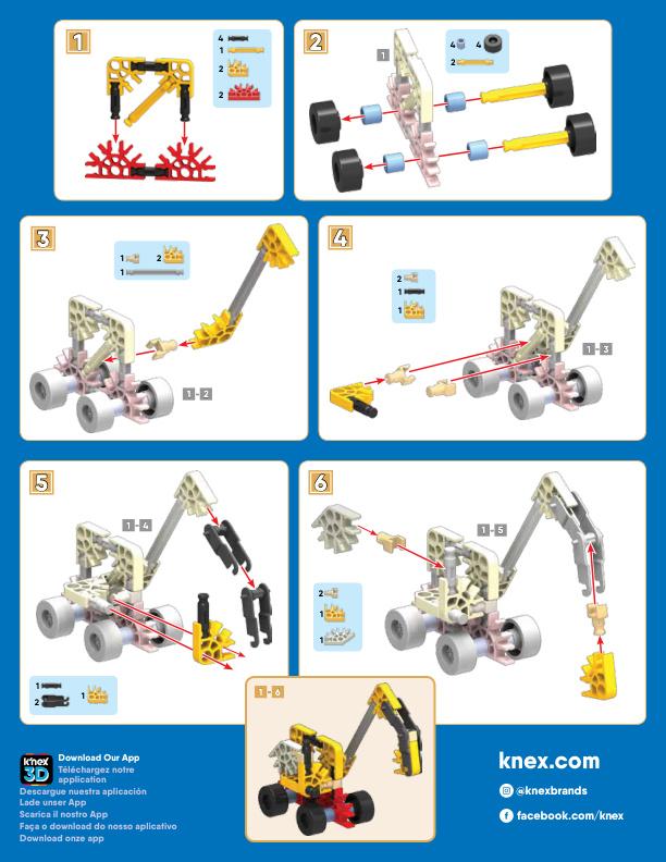 Imagine Excavator 32308 K'NEX manual