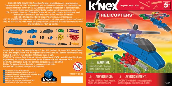 Helicopter 11467 K'NEX manual