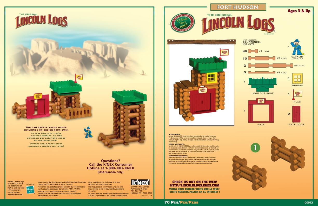 Fort Hudson 00913 K'NEX manual