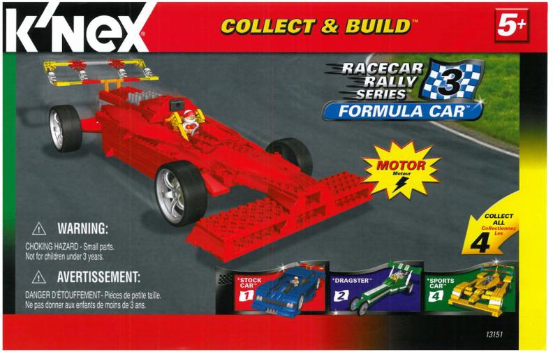 Formula Car 3 13151 K'NEX manual