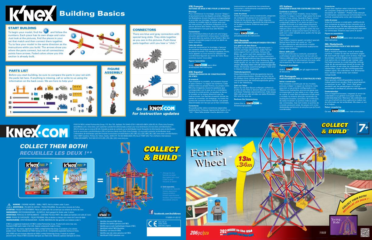 Ferris Wheel 11808 K'NEX manual