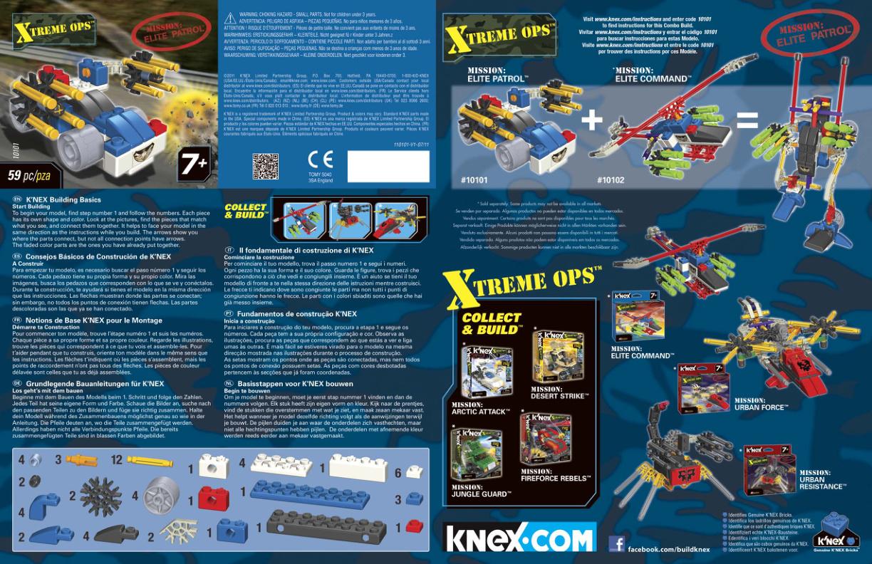 Elite Patrol 10101 K'NEX manual