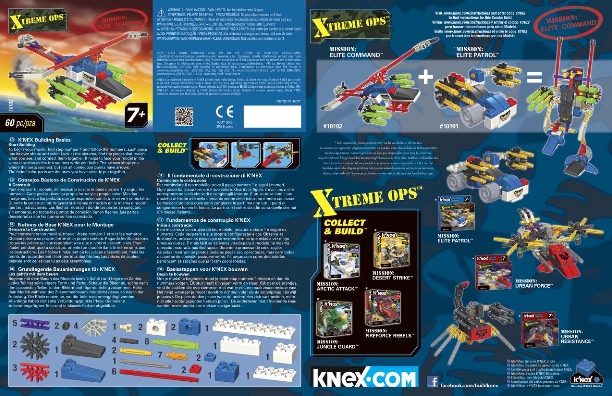 Elite Command 10102 K'NEX manual