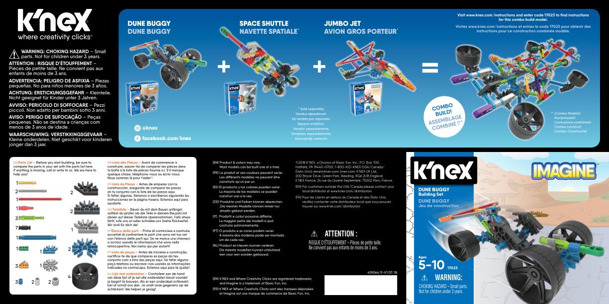 Dune Buggy 17023 K'NEX manual