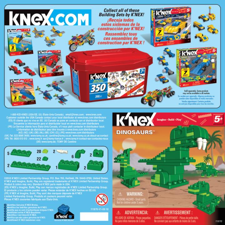 Dinosaurs 11870 K'NEX manual