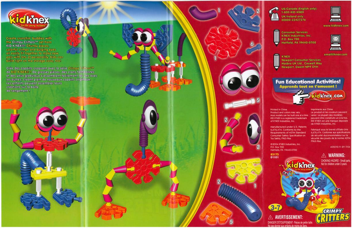 Crimpy Critters 85175 K'NEX manual