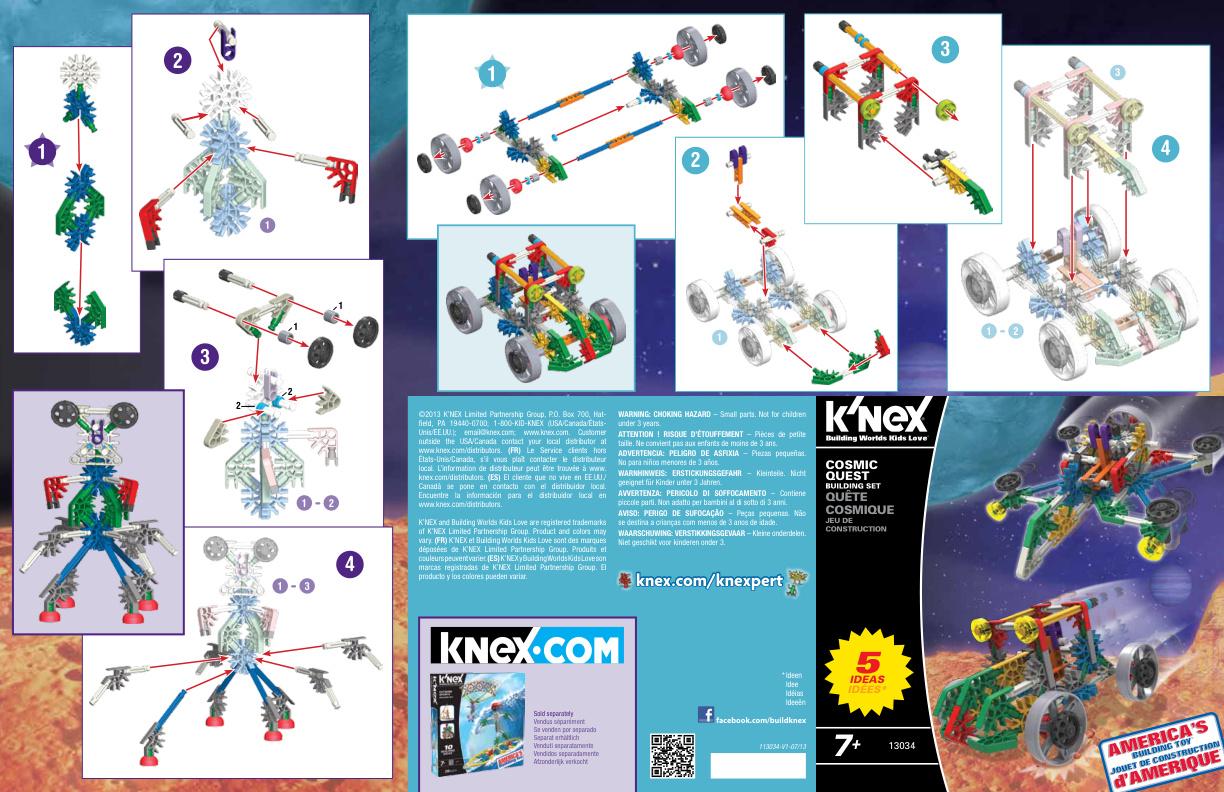 Cosmic Quest 13034 K'NEX manual