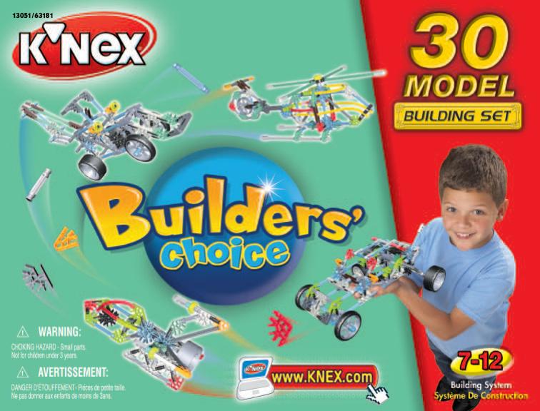 Builders Choice 13051 K'NEX manual