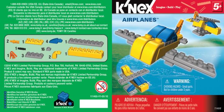 Airplanes 11466 K'NEX manual