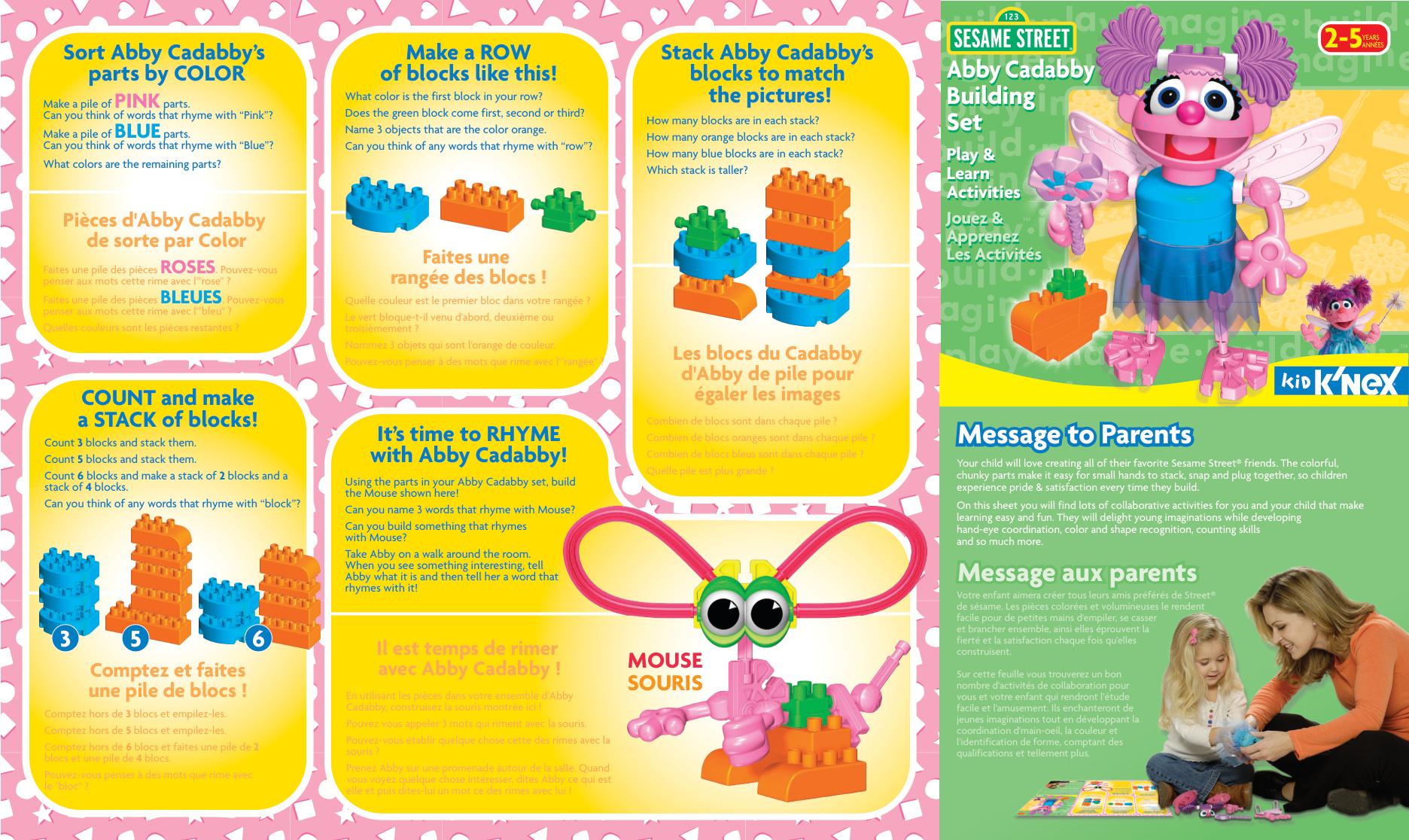 Abby Cadabby 85001 K'NEX manual