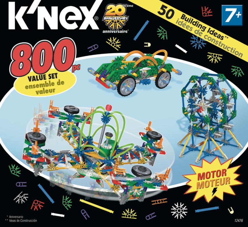 800 pcs Value 12476 K'NEX manual