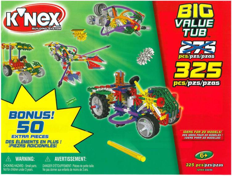 325 Big Value Tub 12066 K'NEX manual
